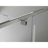 Sprchové dvere MEXEN EXO pivotové - dvojdielne - 125 cm - číre - chrómové - 819-125-000-01-00