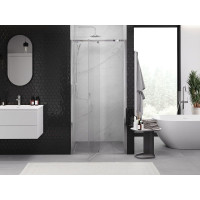 Sprchové dvere MEXEN EXO pivotové - dvojdielne - 125 cm - číre - chrómové - 819-125-000-01-00