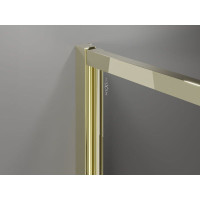 Sprchové dvere MEXEN EXO krídlové 60 cm - číre - zlaté - 817-060-000-50-00