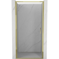 Sprchové dvere MEXEN EXO krídlové 90 cm - číre - zlaté - 817-090-000-50-00