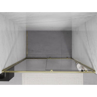 Sprchové dvere MEXEN EXO posuvné 160 cm - číre - zlaté - 8151-160-000-50-00