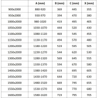 Sprchové dvere MEXEN EXO posuvné 90 cm - číre - zlaté - 8151-090-000-50-00