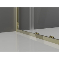 Sprchové dvere MEXEN EXO posuvné 115 cm - číre - zlaté - 8151-115-000-50-00