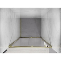 Sprchové dvere MEXEN EXO posuvné 90 cm - číre - zlaté - 8151-090-000-50-00