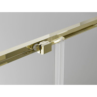 Sprchové dvere MEXEN EXO posuvné 115 cm - číre - zlaté - 8151-115-000-50-00