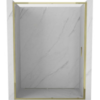Sprchové dvere MEXEN EXO posuvné 135 cm - číre - zlaté - 8151-135-000-50-00