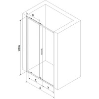 Sprchové dvere MEXEN EXO posuvné 130 cm - číre - chrómové - 8151-130-000-01-00