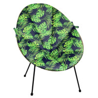 Vodeodolný podsedák do záhradného kresla ACAPULCO 91x72 cm - Monstera