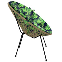 Vodeodolný podsedák do záhradného kresla ACAPULCO 91x72 cm - Monstera
