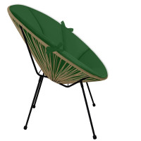 Vodeodolný podsedák do záhradného kresla ACAPULCO 91x72 cm - zelený