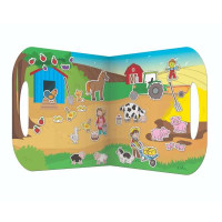 Fiesta Crafts Znovupoužiteľné samolepky so scénou Farma