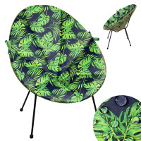Vodeodolný podsedák do záhradného kresla ACAPULCO 91x72 cm - Monstera