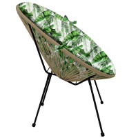 Vodeodolný podsedák do záhradného kresla ACAPULCO 91x72 cm - Listy banánovníka