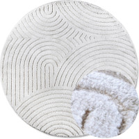 Kusový koberec New York 106203 White kruh