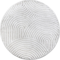Kusový koberec New York 106203 White kruh