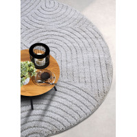 Kusový koberec New York 106205 Light Grey kruh