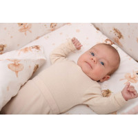 Detské bavlnené obliečky do postieľky 120x90 cm BABYMAM PREMIUM - Malé baletky