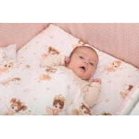 Detské bavlnené obliečky do postieľky 120x90 cm BABYMAM PREMIUM - Malé baletky