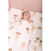 Detské bavlnené obliečky do postieľky 120x90 cm BABYMAM PREMIUM - Malé baletky
