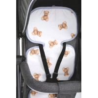 Vložka proti poteniu BABYMAM SUPER AIR 3D do autosedačky/kočíka - Macko Teddy
