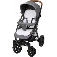Vložka proti poteniu BABYMAM SUPER AIR 3D do autosedačky/kočíka - Šedé bodky na šedej
