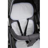 Vložka proti poteniu BABYMAM SUPER AIR 3D do autosedačky/kočíka - Šedé bodky na šedej