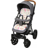 Vložka proti poteniu BABYMAM SUPER AIR 3D do autosedačky/kočíka - Tajomná záhrada