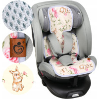 Vložka proti poteniu BABYMAM SUPER AIR 3D do autosedačky/kočíka - Tajomná záhrada