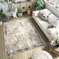 Kusový koberec HERA Pattern - hnedý/krémový