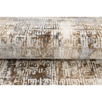 Kusový koberec HERA Pattern - hnedý/krémový