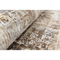 Kusový koberec HERA Pattern - hnedý/krémový