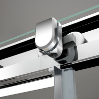 Polysan EASY polkruhová sprchová zástena 900x900mm, číre sklo EL4615