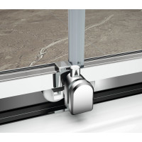 Polysan EASY polkruhová sprchová zástena 900x900mm, číre sklo EL4615