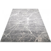 Kusový koberec LYDIA Marble - tmavě šedý/béžový