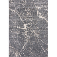 Kusový koberec LYDIA Marble - tmavě šedý/béžový