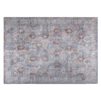 Kusový koberec RITZ Tiles - šedý/modrý/červený