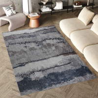 Kusový koberec RITZ Modern - šedý/modrý/hnedý