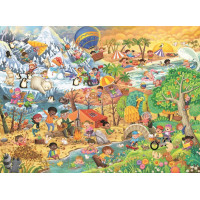 RAVENSBURGER Puzzle Zábava v každom ročnom období XXL 100 dielikov