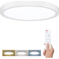 Solight LED osvetlenie s diaľkovým ovládačom Estela White, 60W, 4500lm, 50cm, zmena chromatickosti, stmievateľné