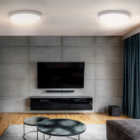 Solight LED osvetlenie s diaľkovým ovládačom Estela White, 60W, 4500lm, 50cm, zmena chromatickosti, stmievateľné