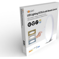Solight LED osvetlenie s diaľkovým ovládačom Estela White, 60W, 4500lm, 50cm, zmena chromatickosti, stmievateľné