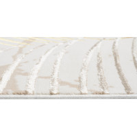 Kusový koberec GOLDEN Feathers - krémový/hnědý/zlatý