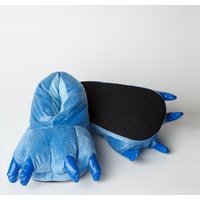 Plyšové papuče KIGU - modré labky