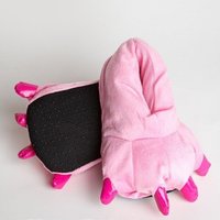 Plyšové papuče KIGU - ružové labky