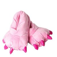 Plyšové papuče KIGU - ružové labky