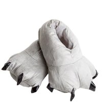 Plyšové papuče KIGU - sivé labky
