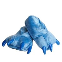 Plyšové papuče KIGU - modré labky