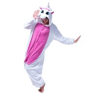 Overal KIGURUMI - jednorožec ružovobiely