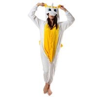 Overal KIGURUMI - jednorožec žltobiely