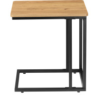 Odkladací stolík 2v1 MEREN - dub craft/čierny